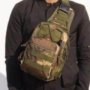 Military Outdoor Sportsbag Sling Brown/Green